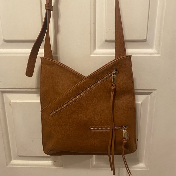 ❌❌ SOLD ❌❌ Joe's Jeans Faux Leather Rust Brown Crossbody Messenger Bag Purse - Picture 16 of 16